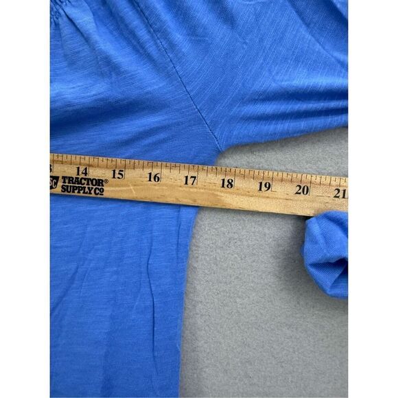 Lilly Pulitzer Womens Blue Smocked Quarter Sleeve Essie Mini Tunic Dress Small - Picture 9 of 10